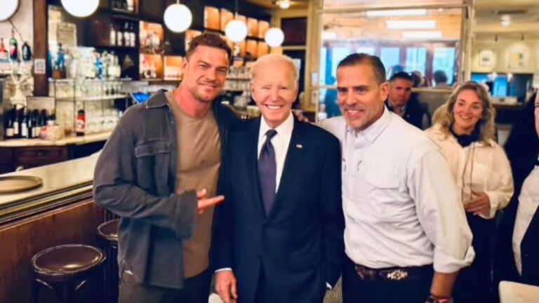 Biden crashes set of action crime TV series as crew goes wild.