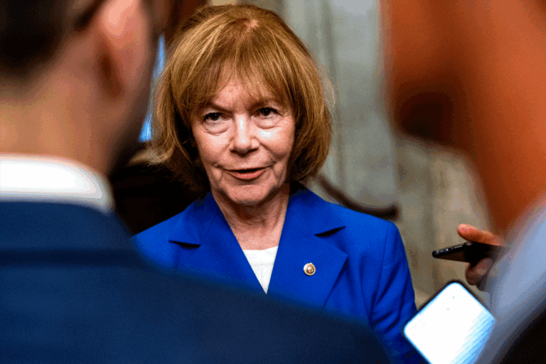 Sen. Tina Smith confronts Mike Lee over disgusting social posts about fatal shooting of state lawmaker.