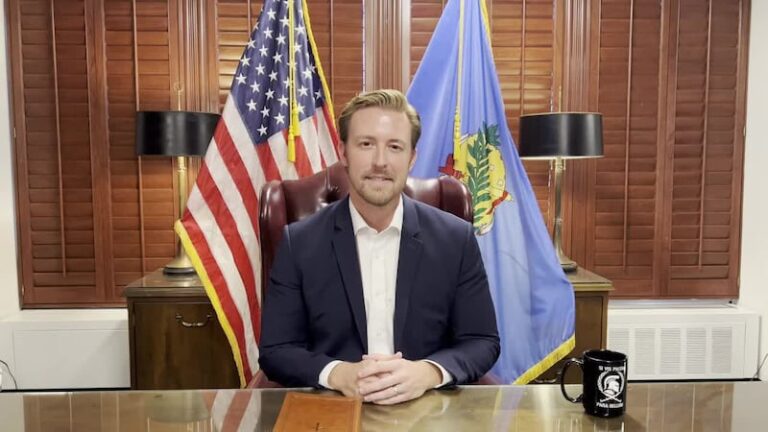 MAGA Oklahoma schools chief had porn on office TV during meeting.