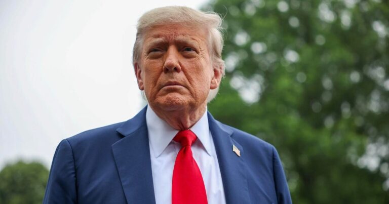 Trump tries new defense to explain why his name appears in Epstein files.