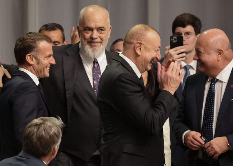 European leaders laugh at Trump over claim he ended nonexistent war.